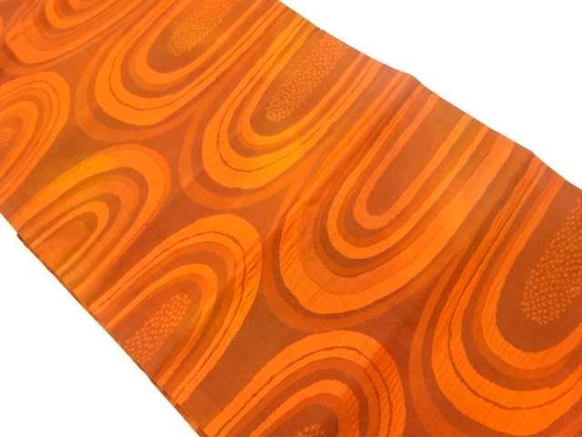 JAPANESE KIMONO / VINTAGE NAGOYA OBI / WOVEN WAVY STRIPE